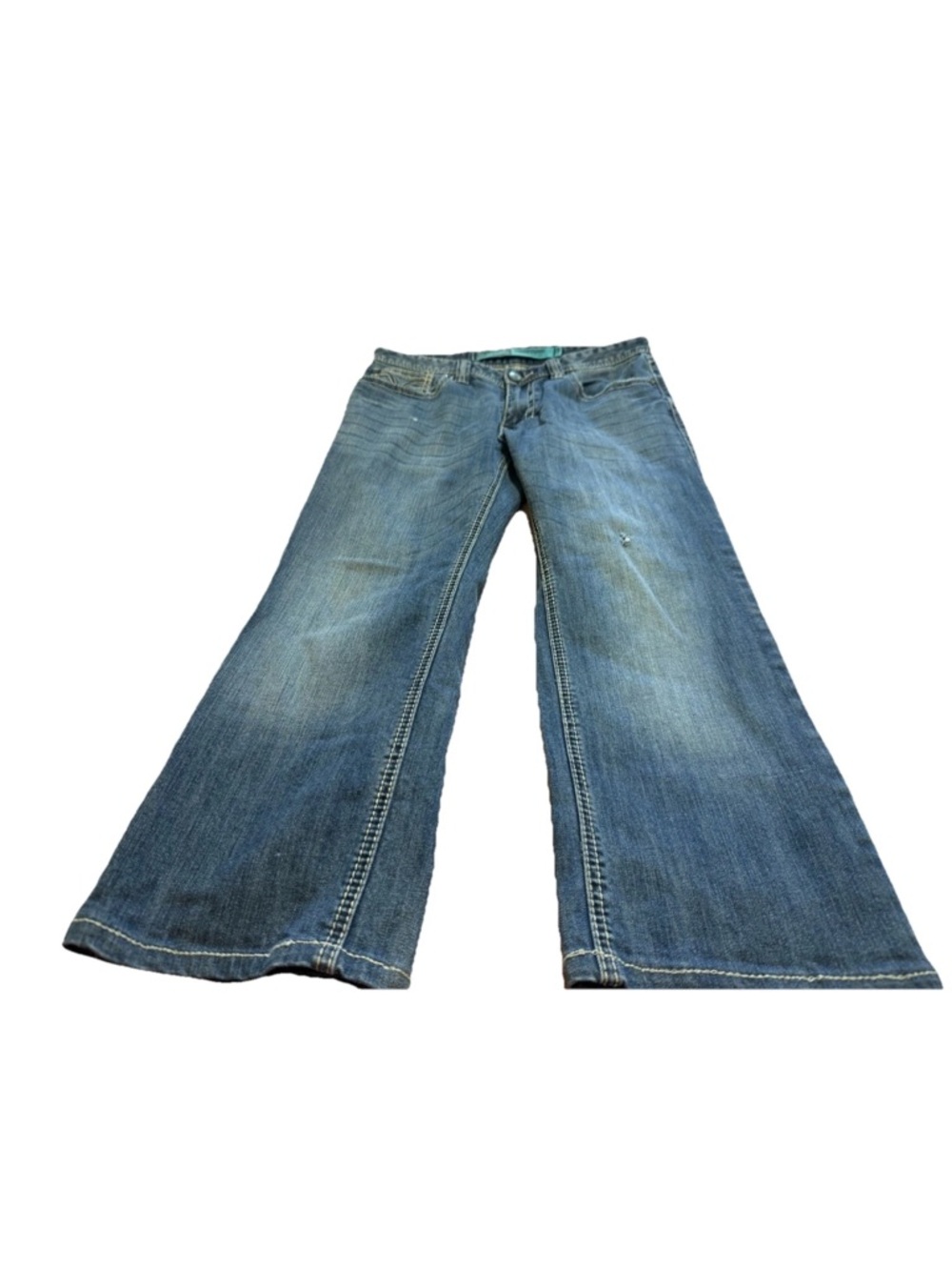 Rock & Roll Cowboy Mens Medium Wash Slim Straight Leg Jeans! 31x30